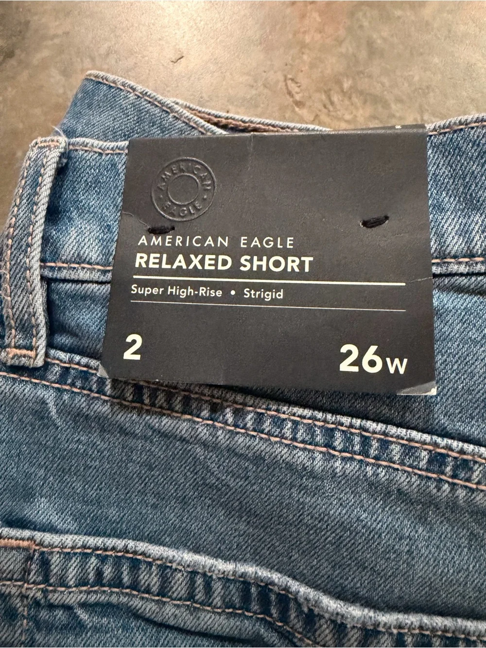 American Eagle Outfitters High-Rise Light Blue Denim Shorts